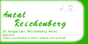 antal reichenberg business card
